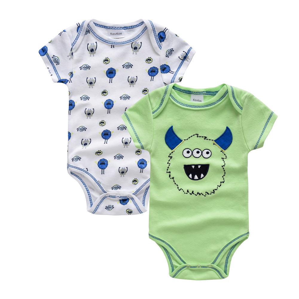 2 Piece Short Sleeve Baby Rompers
