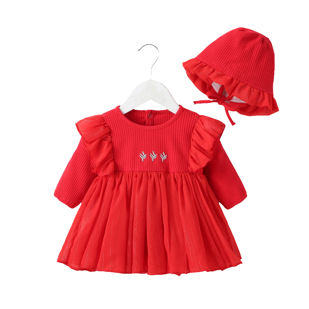 Baby Princess Fluffy Dress & Hat